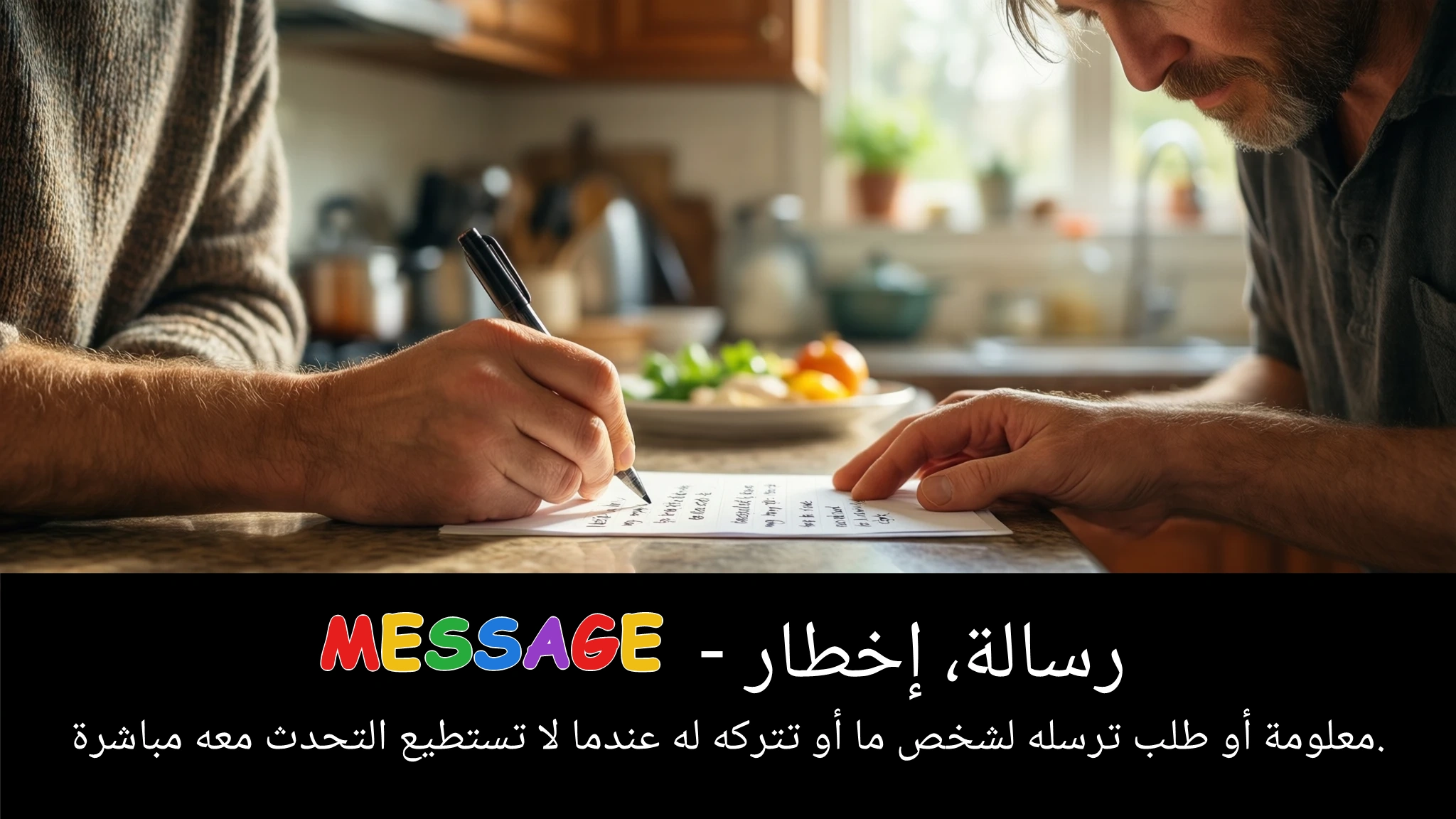 Arabic Illustration for message